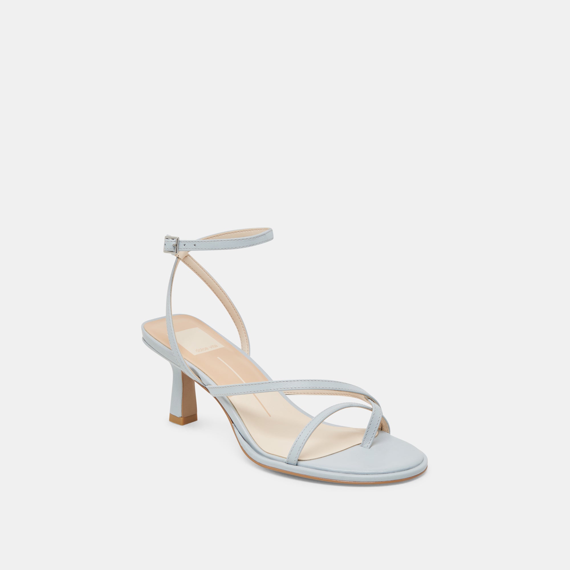 MORAH Women's High Heels - Ice Blue Genuine Leather Pumps for Party, Wedding & Evening Events