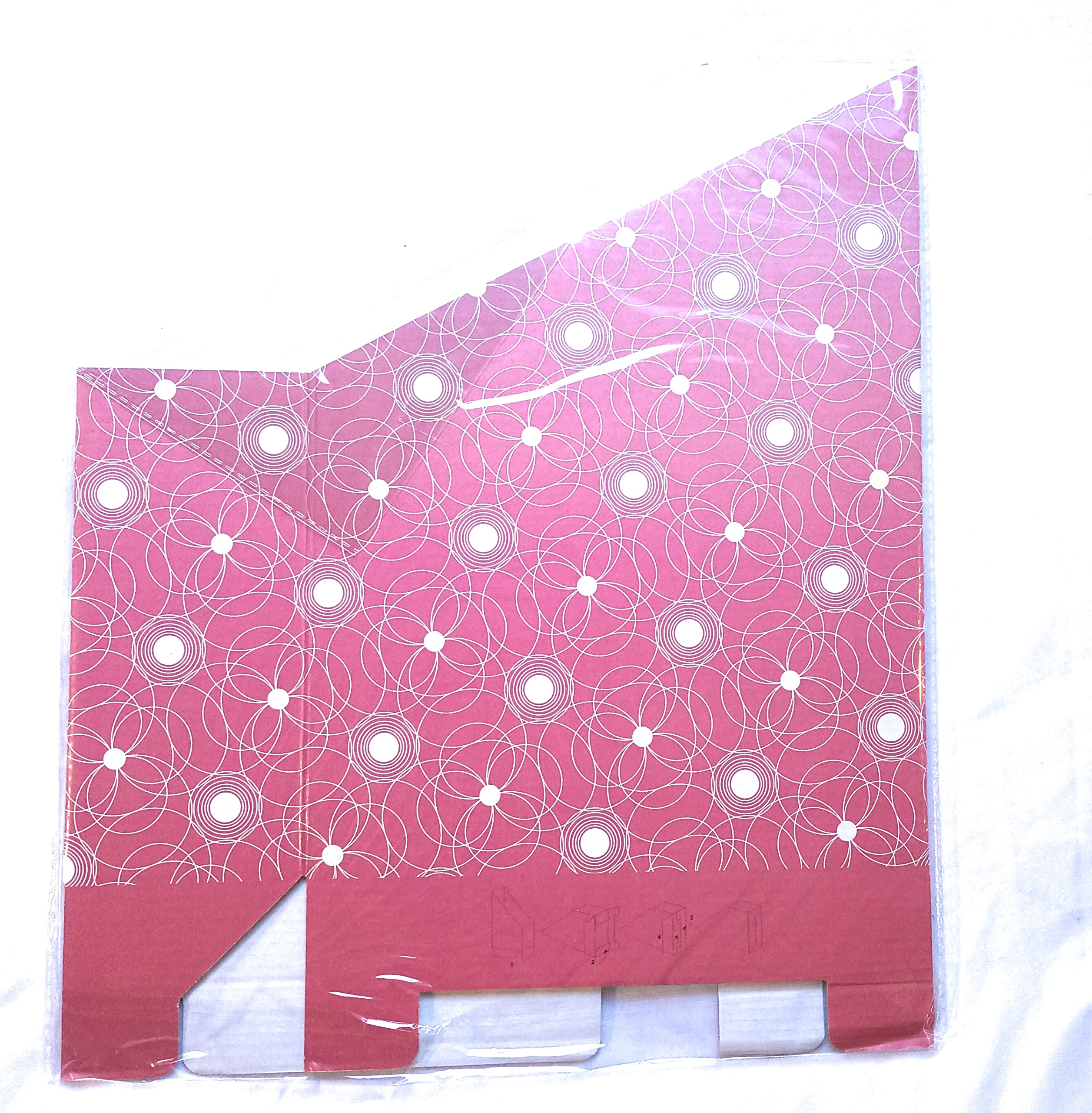 Floral Leopard Print Corrugated Magazine and File Holder - Stylish Desk Organizer for Office, Home, or Dorm Room Storage