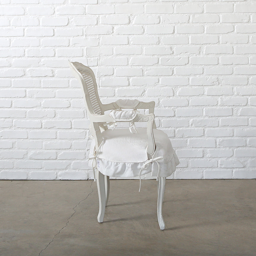 Darcy Armchair with Oyster Linen Slipcover - Modern Upholstered Accent Chair for Living Room, Bedroom & Office Decor