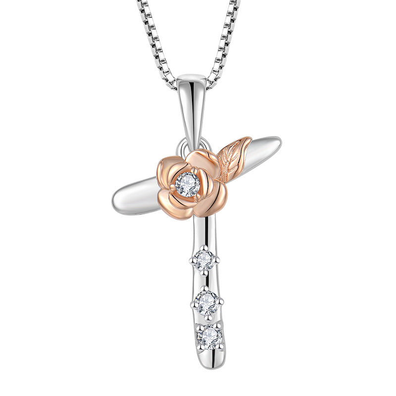 925 Sterling Silver Necklace for Women - Personalized Initial Pendant with Zircon - Elegant Collarbone Chain Jewelry Gift for Her - Perfect for Birthdays, Anniversaries and Special Occasions
