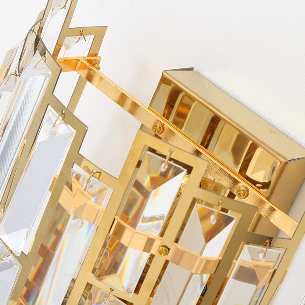 Luxury Tiered Crystal Bathroom Vanity Lights - Gold 9