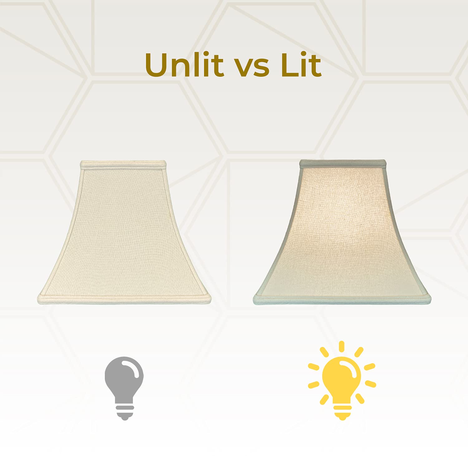 Royal Designs Square Bell Basic Lamp Shade Set of 2 - 8
