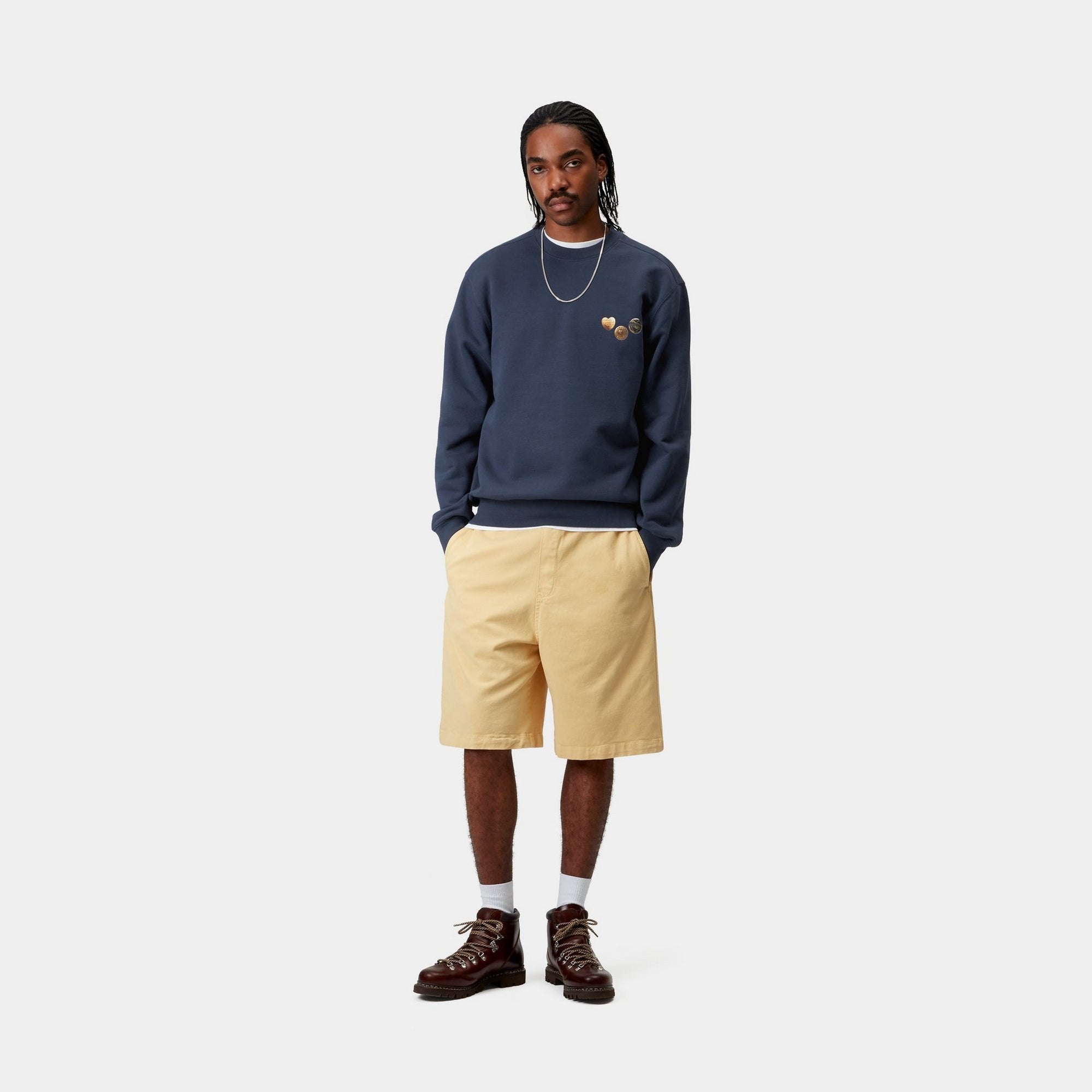Stylish Blue Button-Up Sweatshirt for Men & Women | Cozy Casual Pullover | Perfect for Fall & Winter Layering