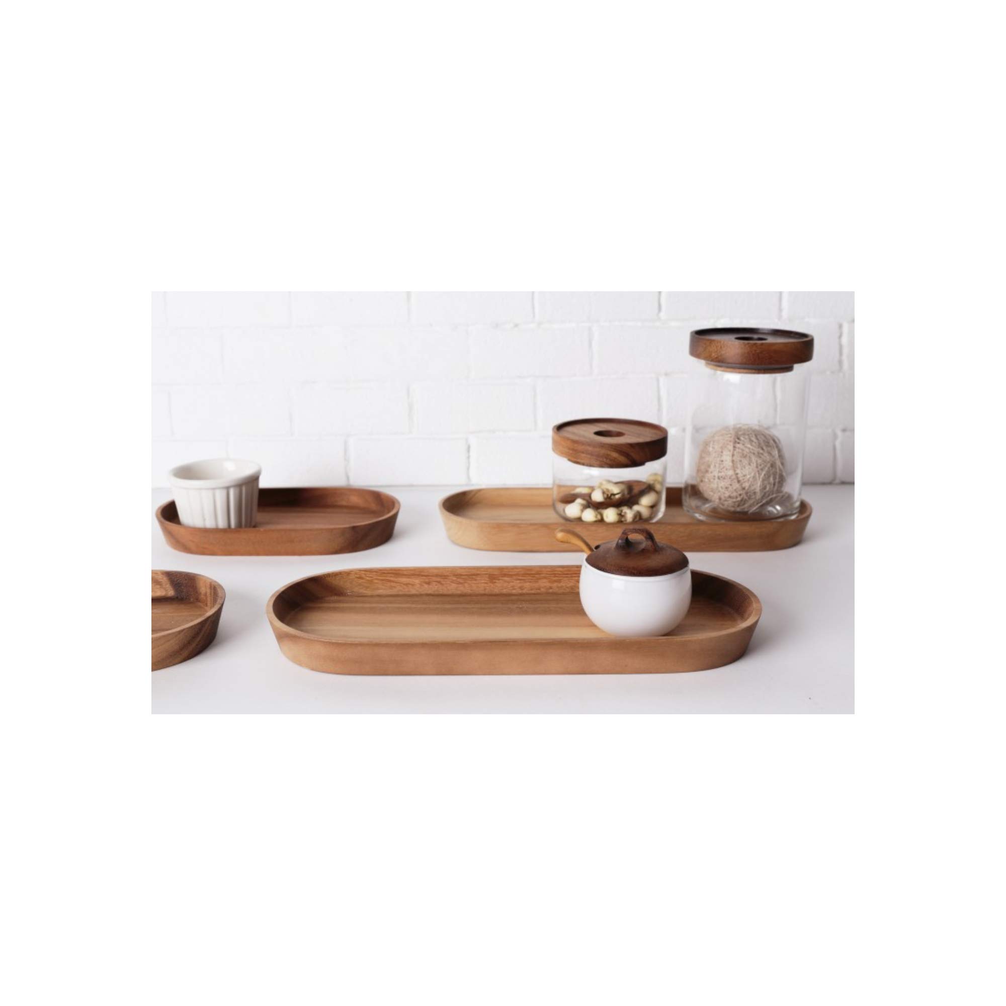 Oval Serving Tray - Elegant Limpid Design for Dining & Decor
