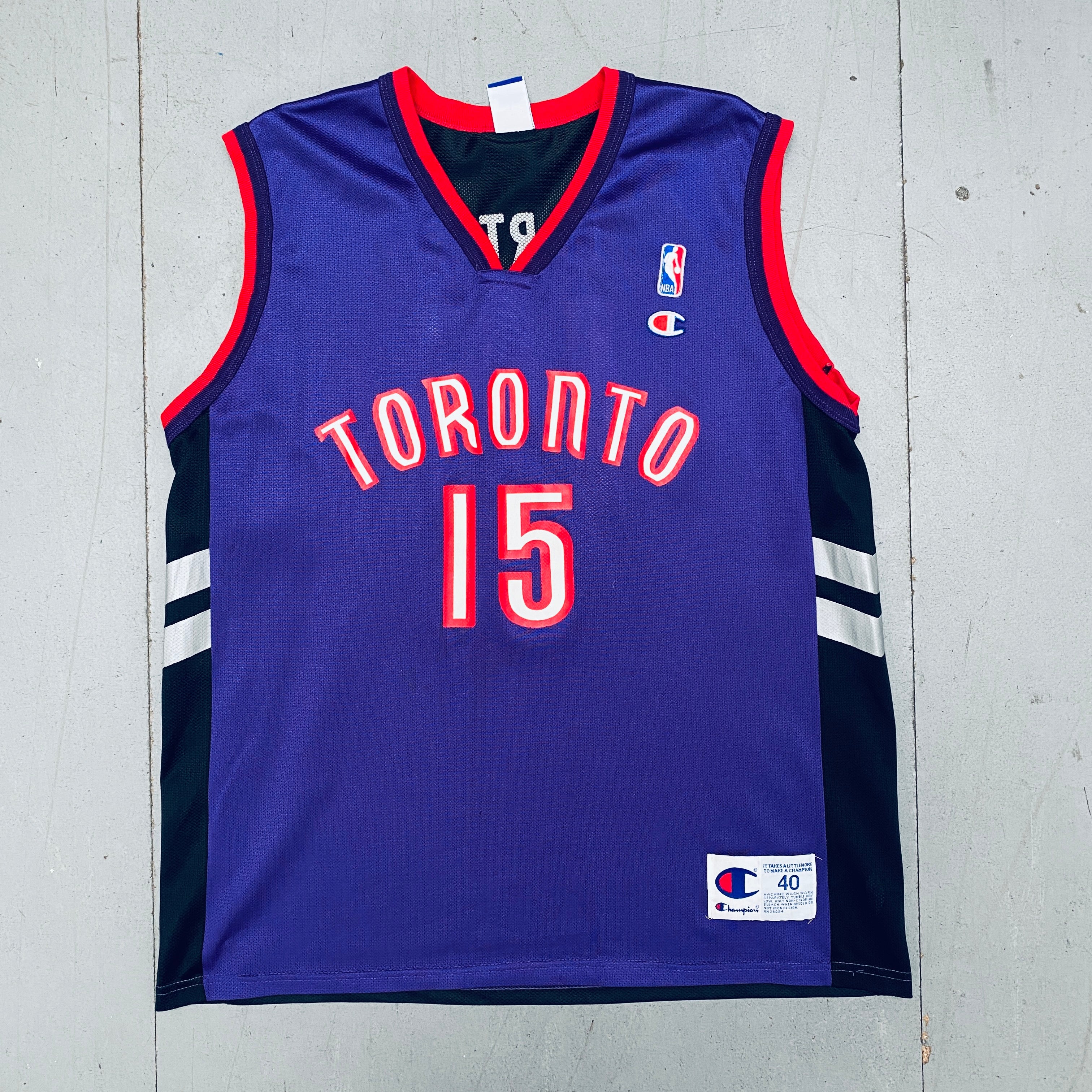 Vince Carter Toronto Raptors 1999-2000 Purple Champion Jersey - Authentic NBA Swingman Jersey for Men - Perfect for Basketball Games, Fan Collections & Sports Memorabilia