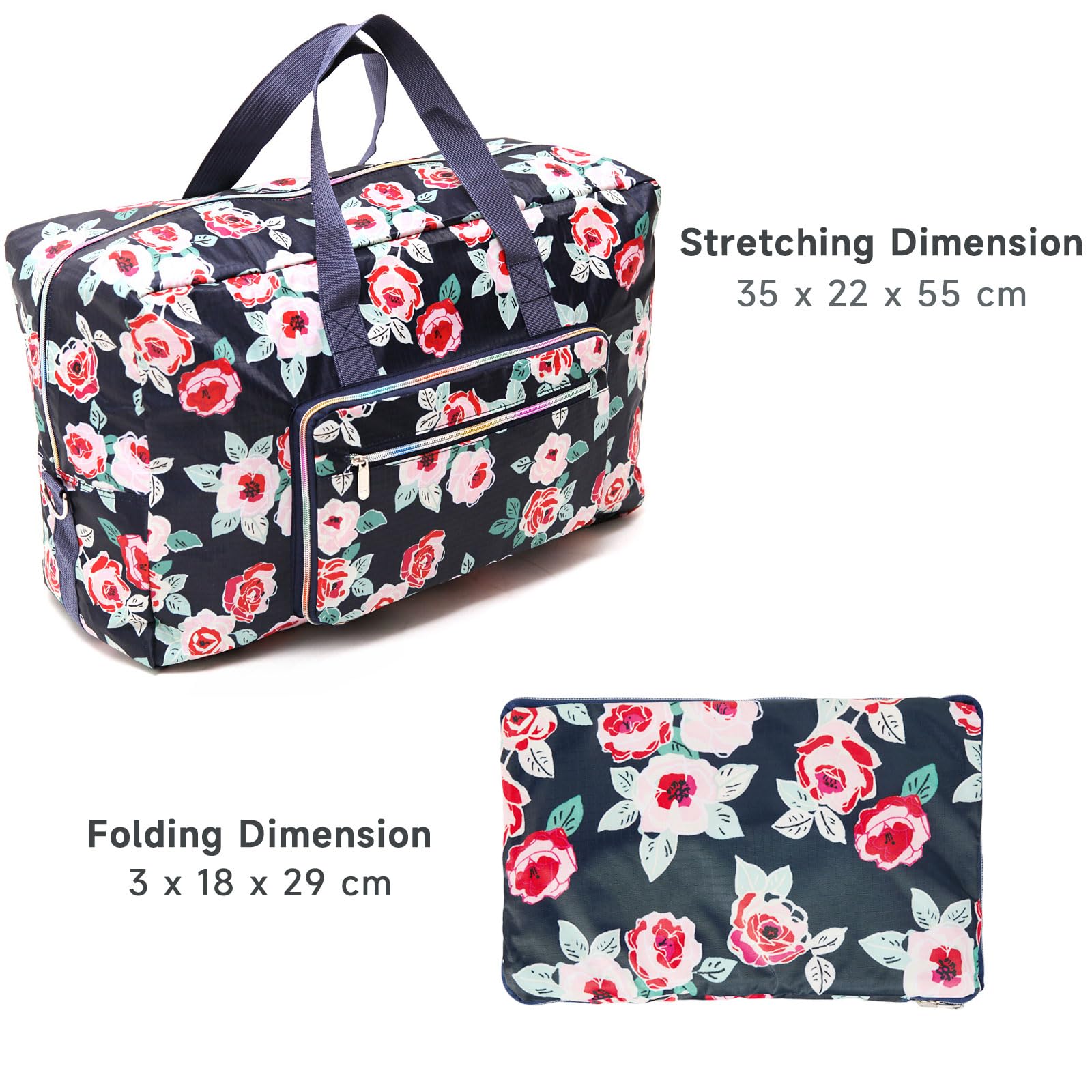 Large Durable Travel Bag for Women & Men - Spacious Carry-On Luggage for Airplane, Weekend Trips & Gym - Water-Resistant & Lightweight
