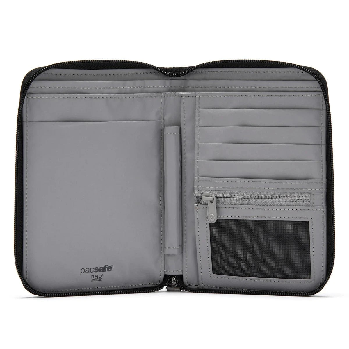 Pacsafe RFIDsafe™ RFID Blocking Compact Travel Organizer - Secure Wallet & Passport Holder for Travel, Commuting & Daily Use