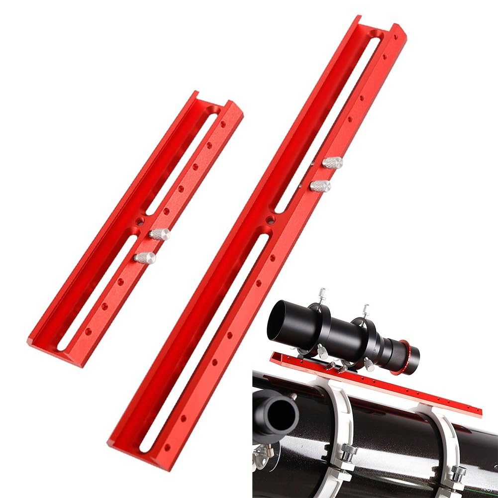 220mm Rail Bar Metal Mounting Plate - Dovetail Telescope Scope Adapter Base for Finderscopes & Guide Mirrors | Astronomy Equipment Accessory for Stargazing & Astrophotography