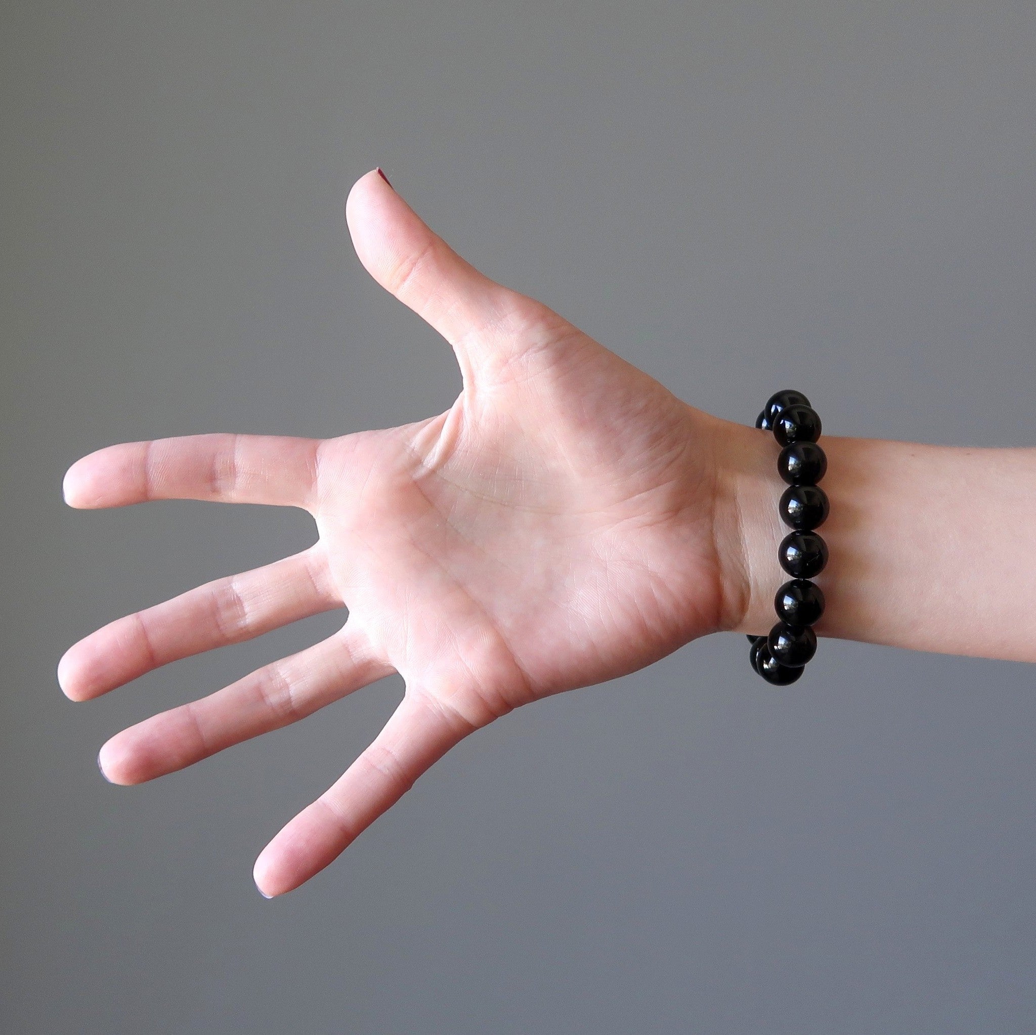 Black Obsidian Bracelet for Protection & Positive Energy - Spiritual Healing Jewelry for Stress Relief, Meditation & Chakra Balancing - Perfect for Yoga, Reiki & Daily Wear
