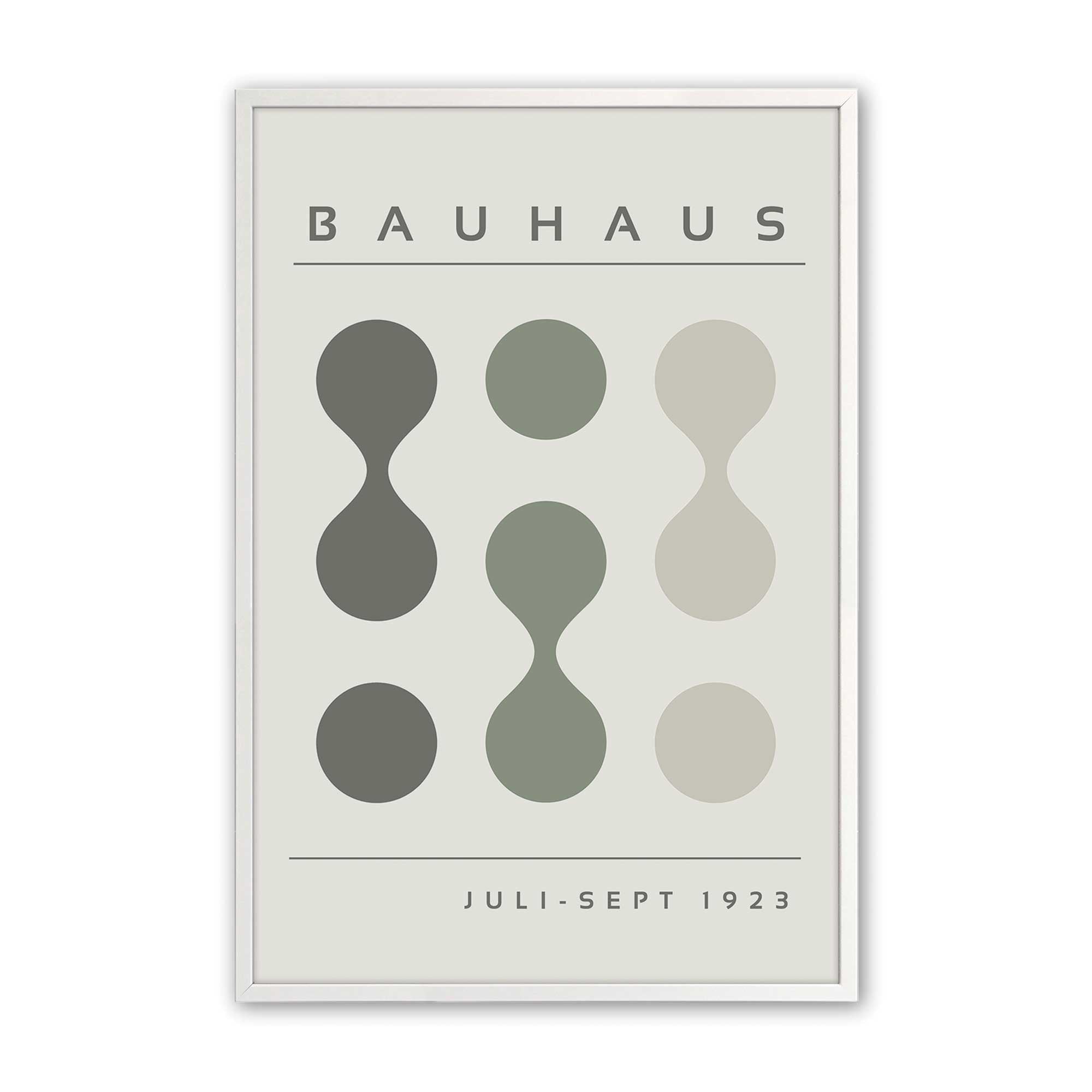 Green Bauhaus Flow Print - Modern Abstract Art Poster for Home & Office Decor | Perfect for Living Room, Bedroom, or Workspace Wall Art