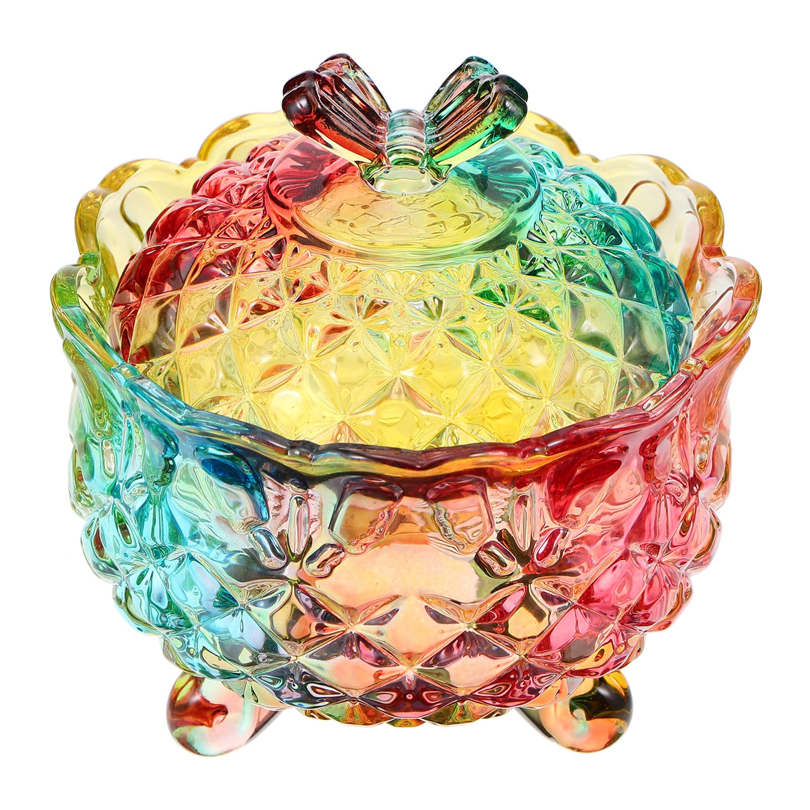 Cabilock 280ML Glass Apothecary Jars with Lids - Elegant Footed Candy Bowls & Dessert Cups for Wedding Buffet, Party Display, Fruit Salad, Pudding Serving - Perfect for Home Decor, Kitchen Storage & Event Tableware