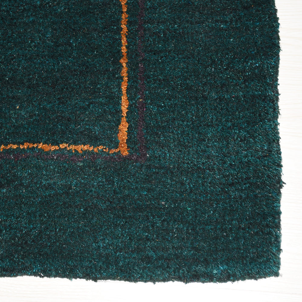 SereneFusion Hand Knotted Rug - Premium Handmade Wool Area Rug for Living Room, Bedroom & Dining Room - Soft Boho Chic Home Decor for Cozy Spaces
