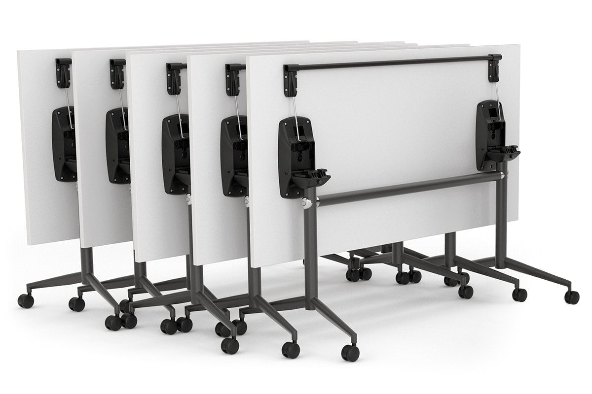 Flip Top Folding Mobile Conference Room Table Uno - 1800L x 800W - Portable Meeting Table for Office, Classroom & Event Spaces