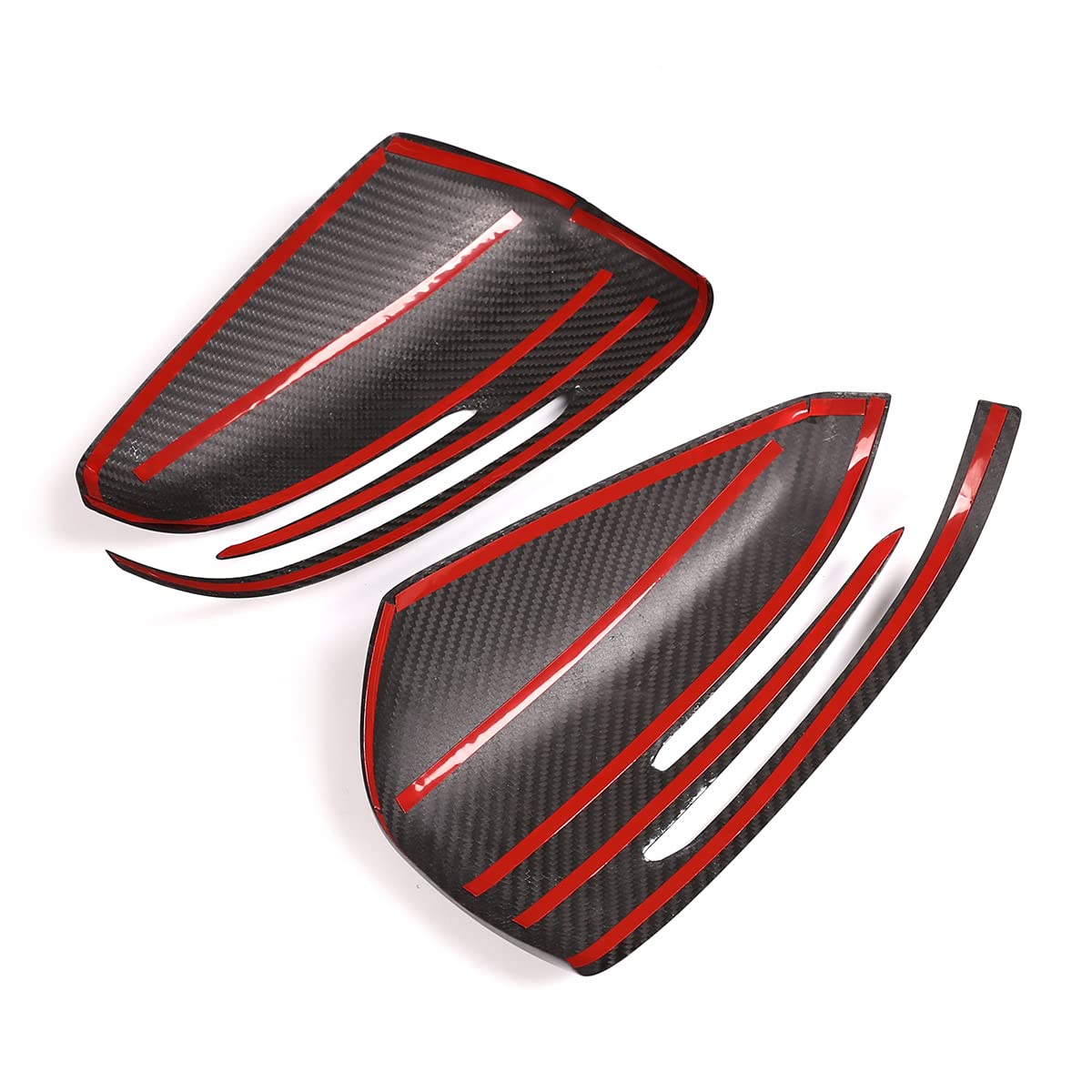Real Carbon Fiber Mirror Caps for Mercedes C/E/A Class W204 W176 W212 GLA X156 CLA W117 CLS W218 - Side Rearview Mirror Cover Stickers & Protective Accessories - Upgrade Your Luxury Car's Style & Protection