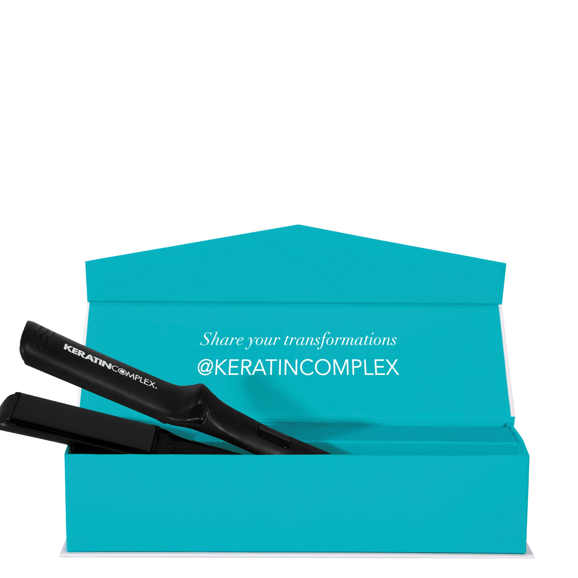 Keratin Complex KC Iron Professional Smoothing Iron - Salon-Grade Flat Iron for Hair Straightening & Styling - Perfect for Home Use, Travel & Professional Salons