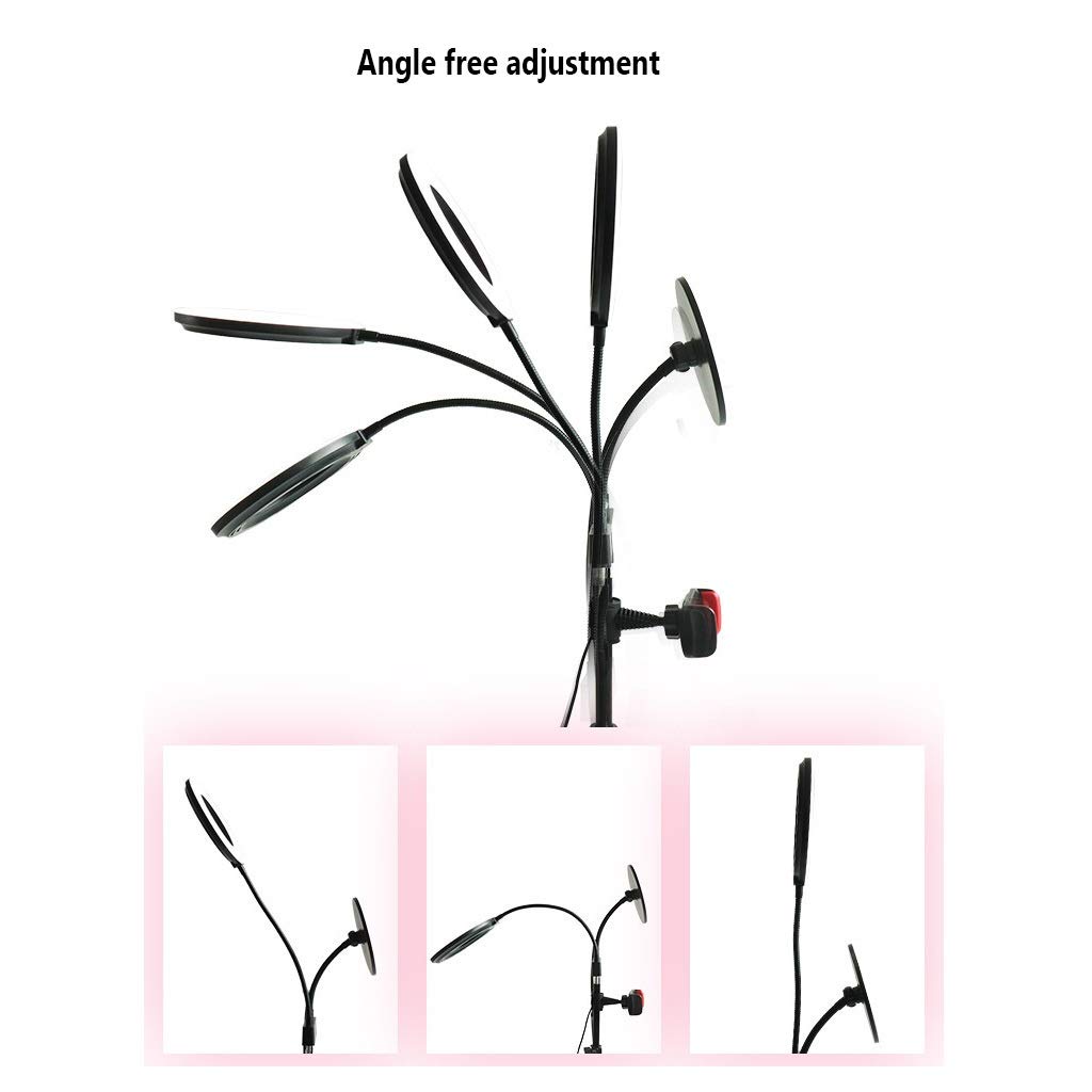 360° Rotating Ring Light with Tripod Stand & Phone Holder - Mini LED Camera Light for Makeup, Portrait Videos, YouTube Streaming & TikTok Content Creation