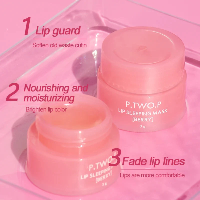 Anti-Aging Lip Sleeping Mask for Wrinkles & Dry Lips - Overnight Hydration & Repair for Soft, Plump Lips | Perfect for Nighttime Skincare Routine & Travel