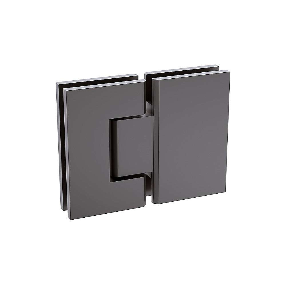 100cm Frameless Glass Bath Screen with Brass Brackets - Gunmetal Finish | Waterproof Shower Enclosure for Modern Bathrooms | Perfect for Small Spaces & Luxury Bathroom Designs