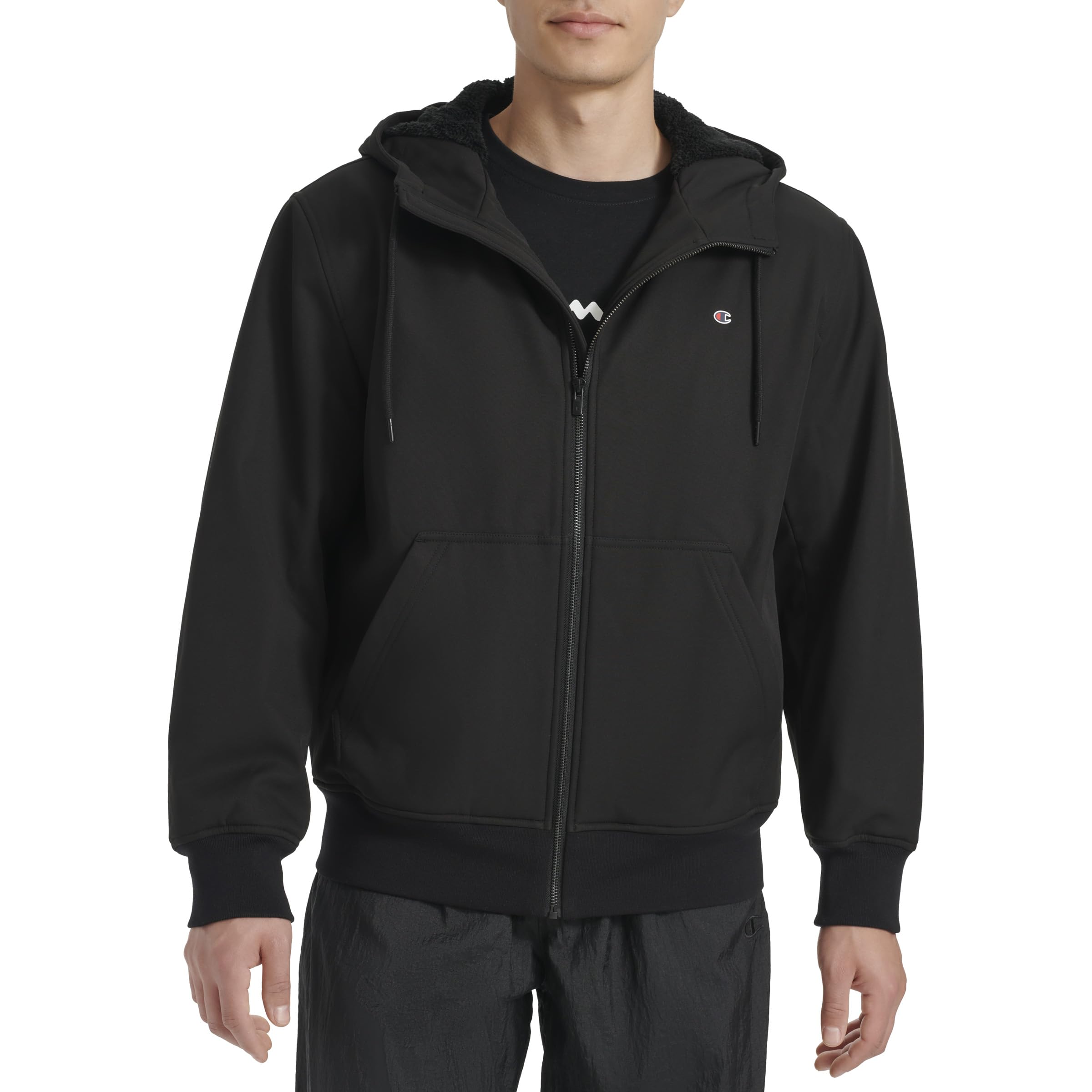 Champion Men's Sherpa Lined Hoodie - Warm Fleece-Lined Pullover Sweatshirt for Winter, Outdoor & Casual Wear