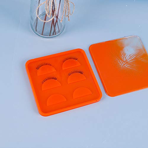 Premium False Eyelash Holder & Resin Casting Mold Set - DIY Eyelash Display Tray with Lid for Epoxy Resin Crafts - Perfect for Salon, Makeup Artists & DIY Beauty Projects