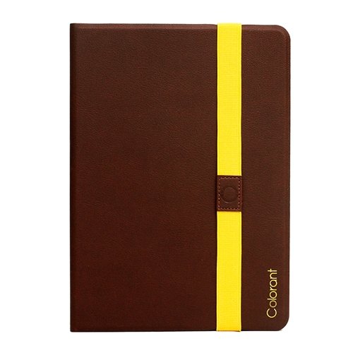 Premium Patchworks Book Cover Standing Case for iPad 9.7 / Air 1, 2, 3 - Durable Brown Leather Protective Case with Auto Sleep/Wake - Perfect for Work, Study & Travel