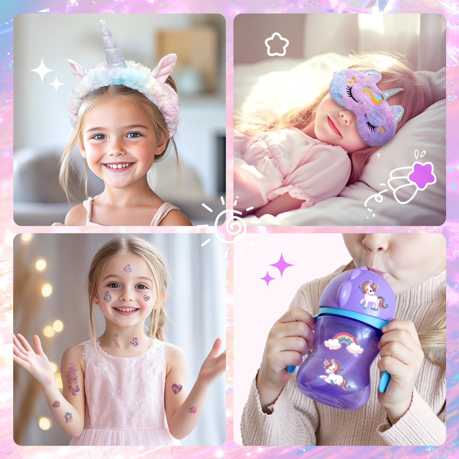 Magical Unicorn Gift Set for Girls Ages 4-10 - 12PCS Kids Unicorn Toys, Perfect Christmas & Birthday Present for Daughter, Niece, Granddaughter | Great for Playtime, Room Decor & Fantasy-Themed Parties