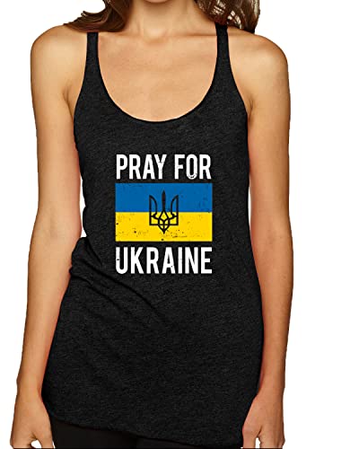 Ukraine Flag Vintage Black