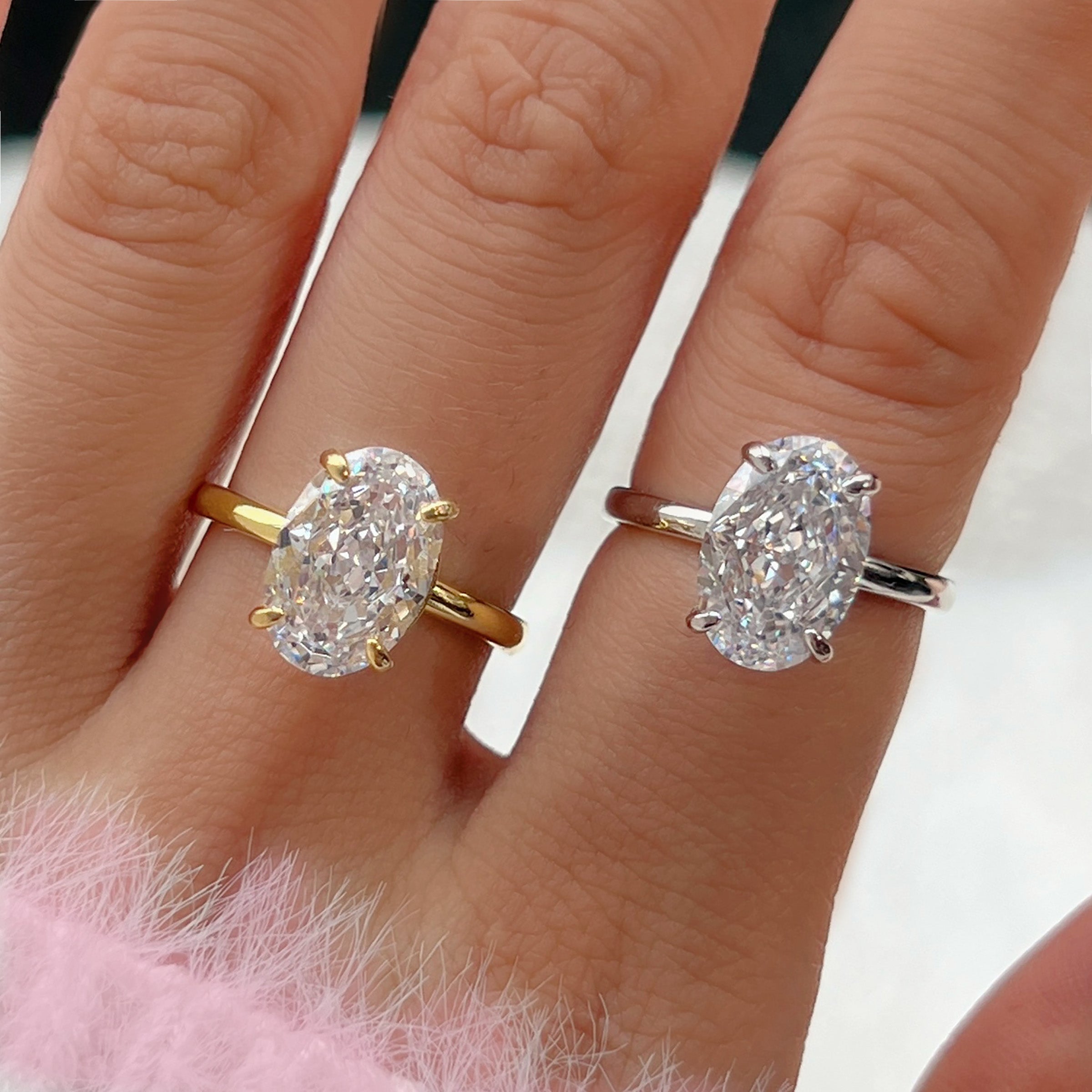 Oval Cut Moissanite Ashes Ring for Women - Elegant Memorial Jewelry for Loved Ones | Perfect for Remembrance, Funeral, or Anniversary Gifts