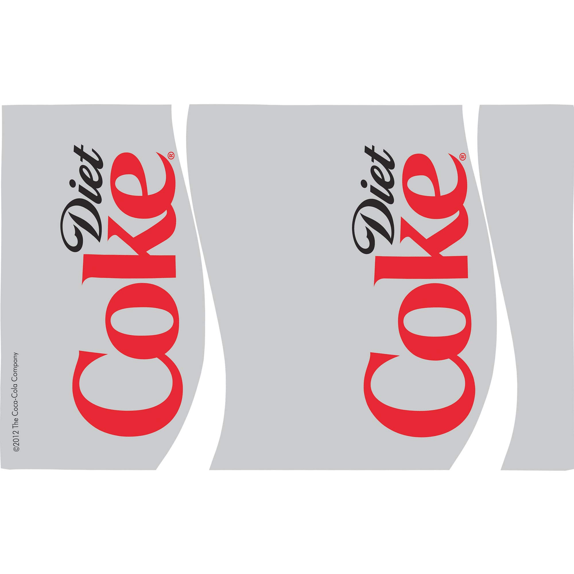 Tervis 24oz Clear Plastic Coca-Cola Diet Coke Tumbler with Wrap & Frosted Lid - Insulated Double-Wall Cup for Office, Home, and Travel Use
