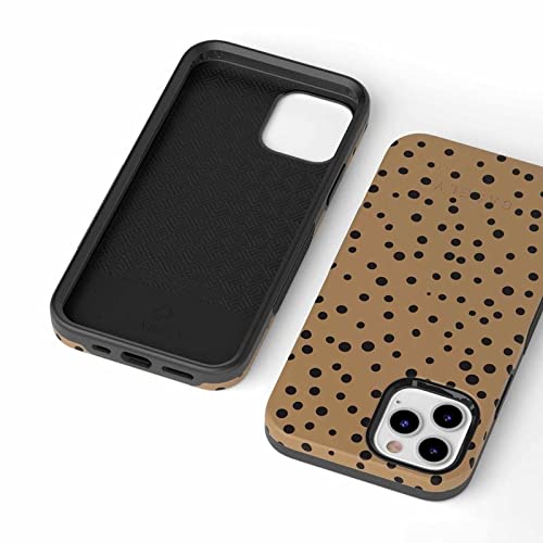 Casely iPhone 12 Pro Max Case - Stylish Dotted Animal Print Protective Cover | Trendy Phone Case for Women & Men | Perfect for Everyday Use, Work & Travel