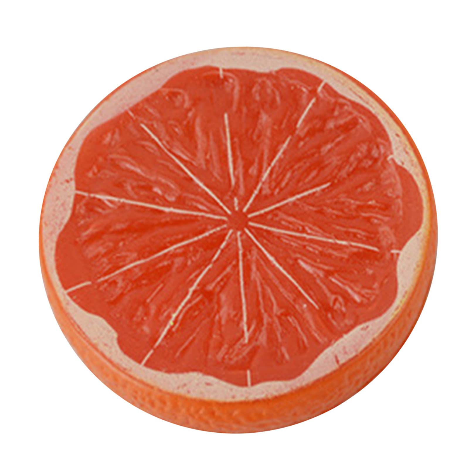 Realistic Artificial Plastic Orange Teak Slice - Lifelike Fake Fruit Decor for Weddings, Festivals & Photography Props | Basket Display Filler for Home, Party & Event Decoration