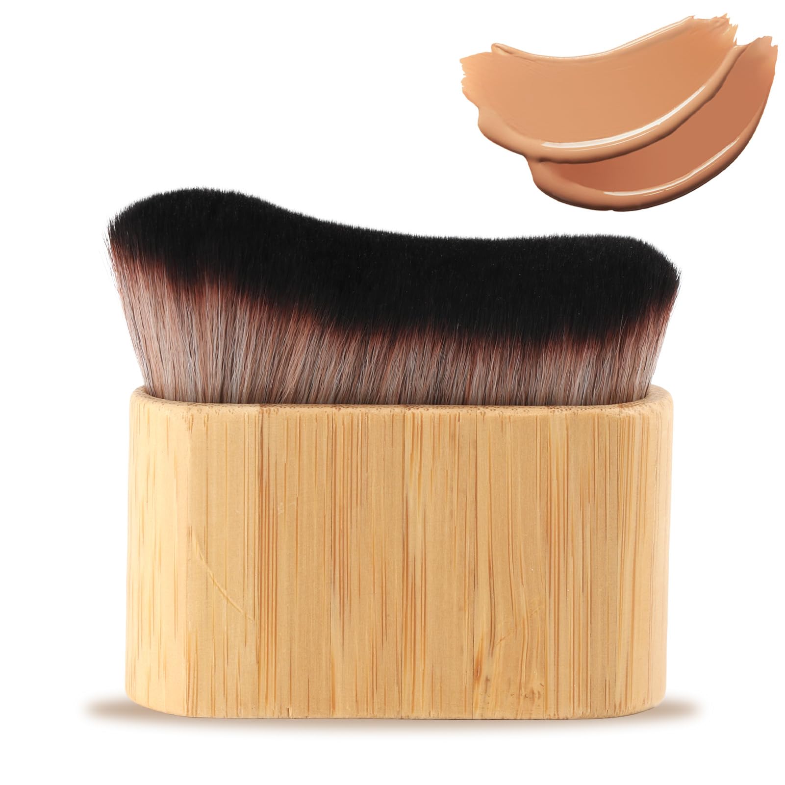 Professional Kabuki Tanning Brush - Self Tan Brush for Body & Face, Soft Bristles with Sturdy Handle - Perfect for Fake Tan Application, Body Makeup Blending & Streak-Free Tanning | Ideal for Salon, Home Use & Travel Beauty Routine