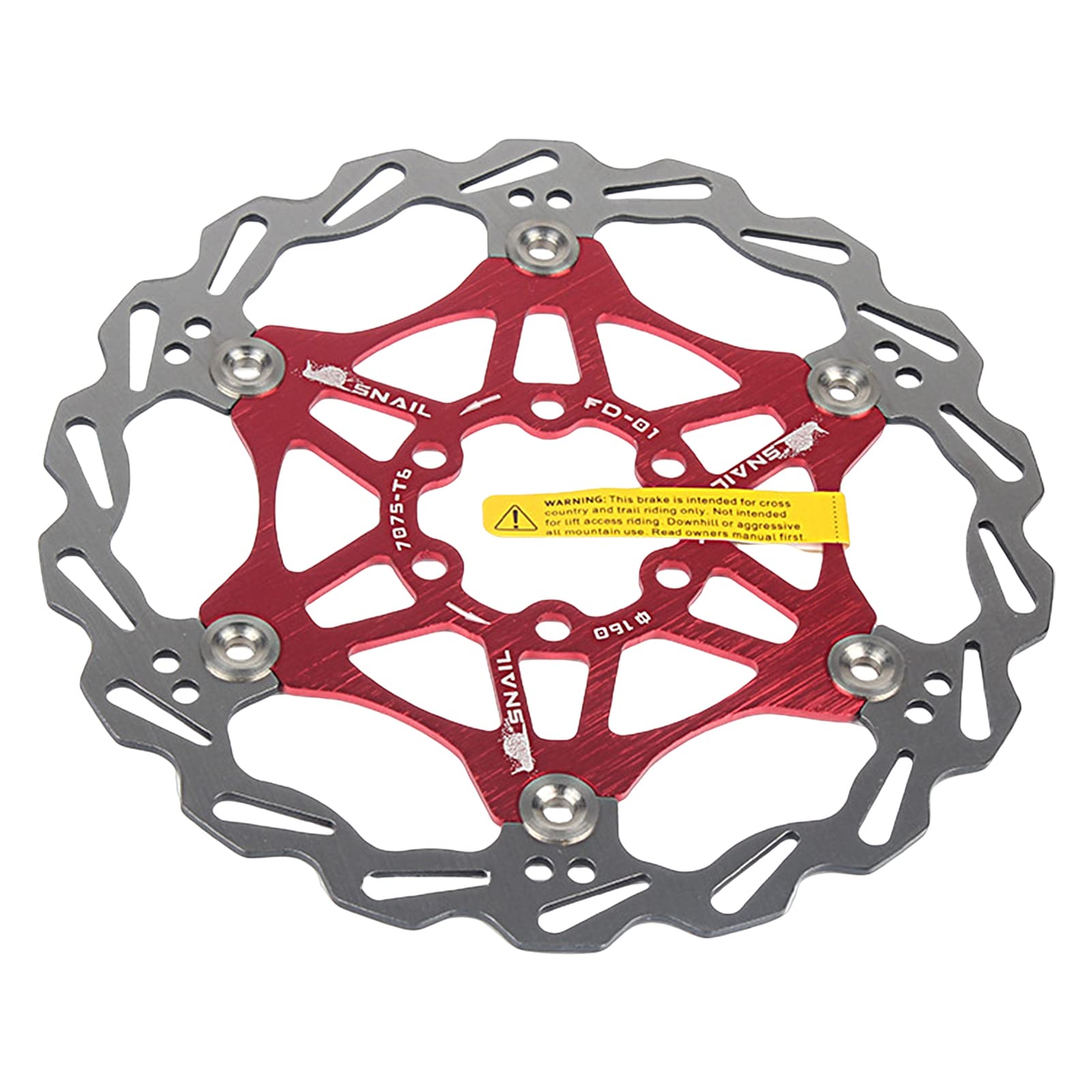160mm 180mm 203mm Stainless Steel Bike Disc Brake Rotor - Compatible with Road Bikes, Mountain Bikes, MTB & BMX - Durable Braking Performance for Off-Road Trails, Commuting & Urban Cycling