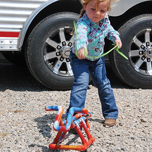 NRS Micro Toy Roping Dummy for Kids - Turquoise Color - Perfect for Rodeo Practice, Horseback Riding Training & Western Play