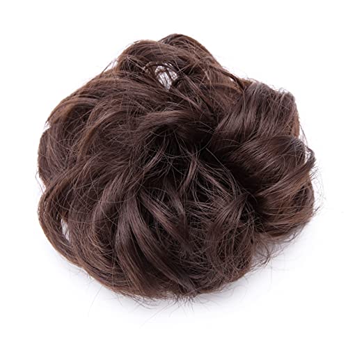 Messy Bun Hair Extension for Curly Hair - Clip-in Updo Hairpiece for Women | Perfect for Weddings, Parties & Everyday Styling