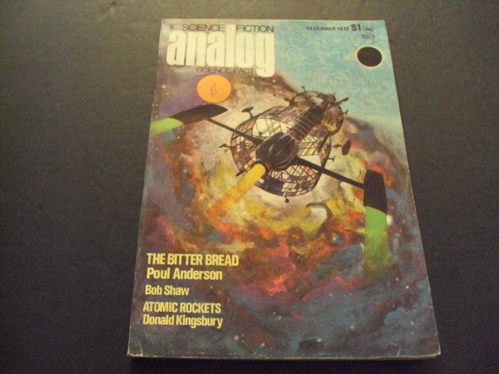 Analog Science Fiction Magazine December 1975 Issue - 'The Bitter Bread' by Poul Anderson | Vintage Sci-Fi Collectible for Book Lovers & Retro Fiction Enthusiasts