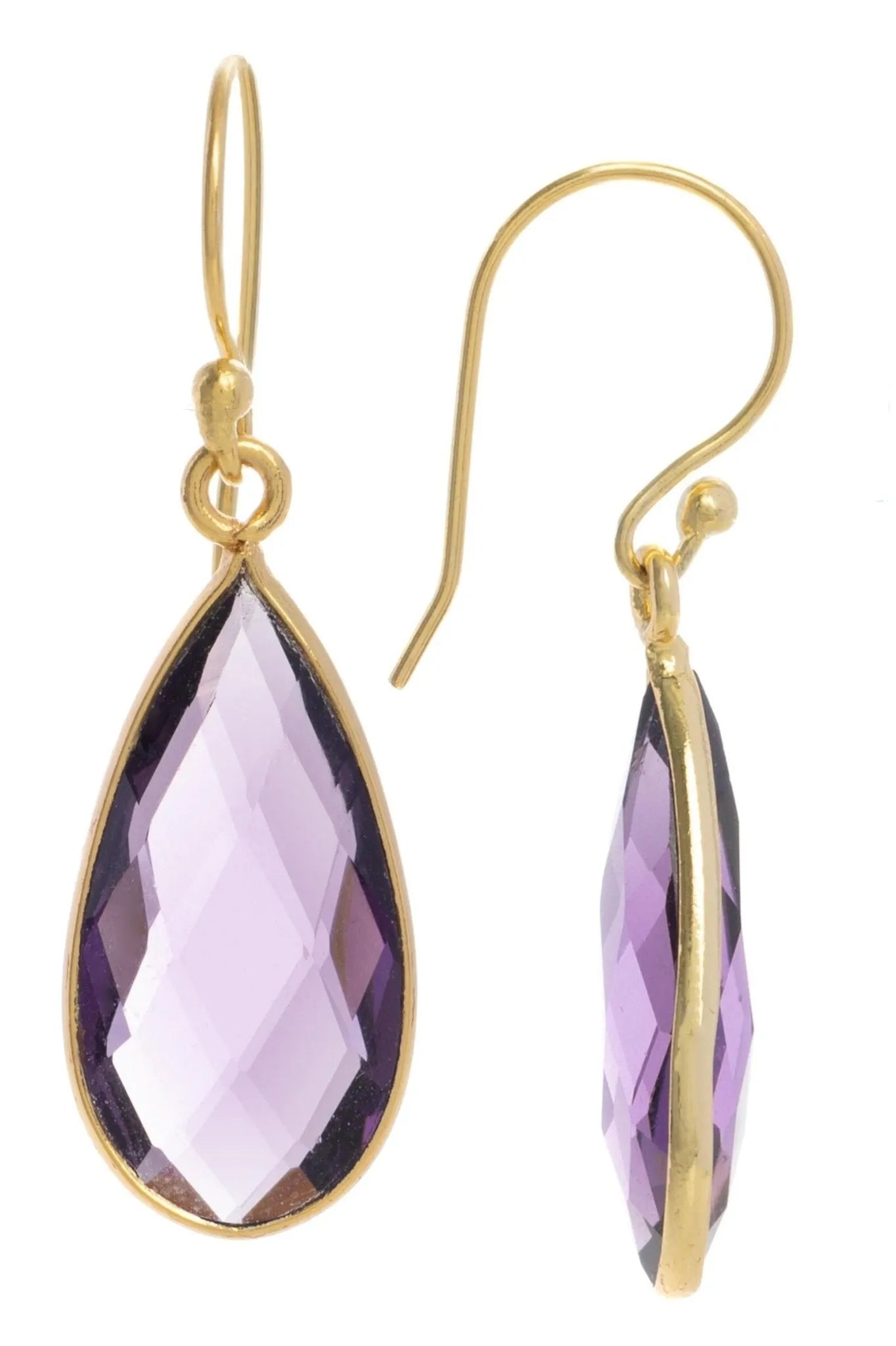 Elegant Single Gemstone Drop Earrings for Women - Dainty & Minimalist Jewelry for Parties, Weddings & Everyday Wear
