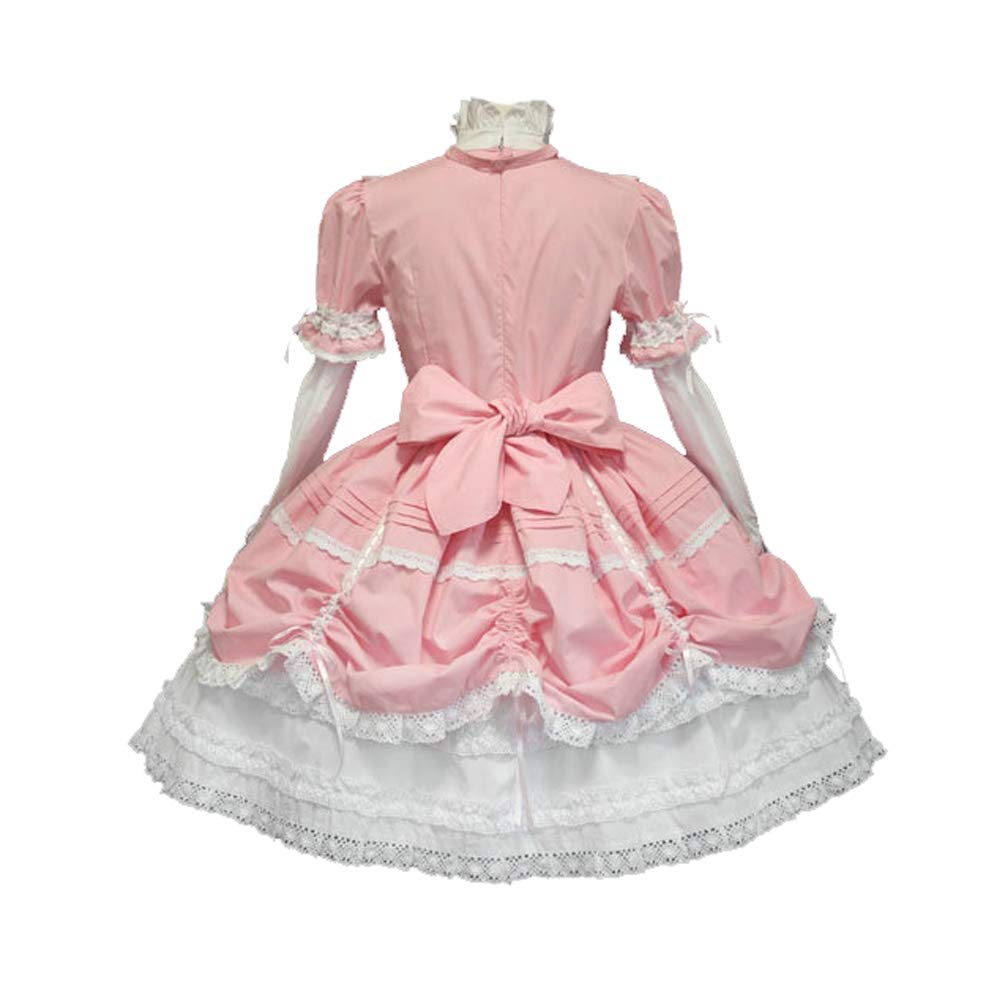Gothic Lolita Dress for Women - Elegant Lace Bowknot Princess Cosplay Costume with Puff Skirt | Retro Court Prom, Halloween Party, Anime Convention Outfit