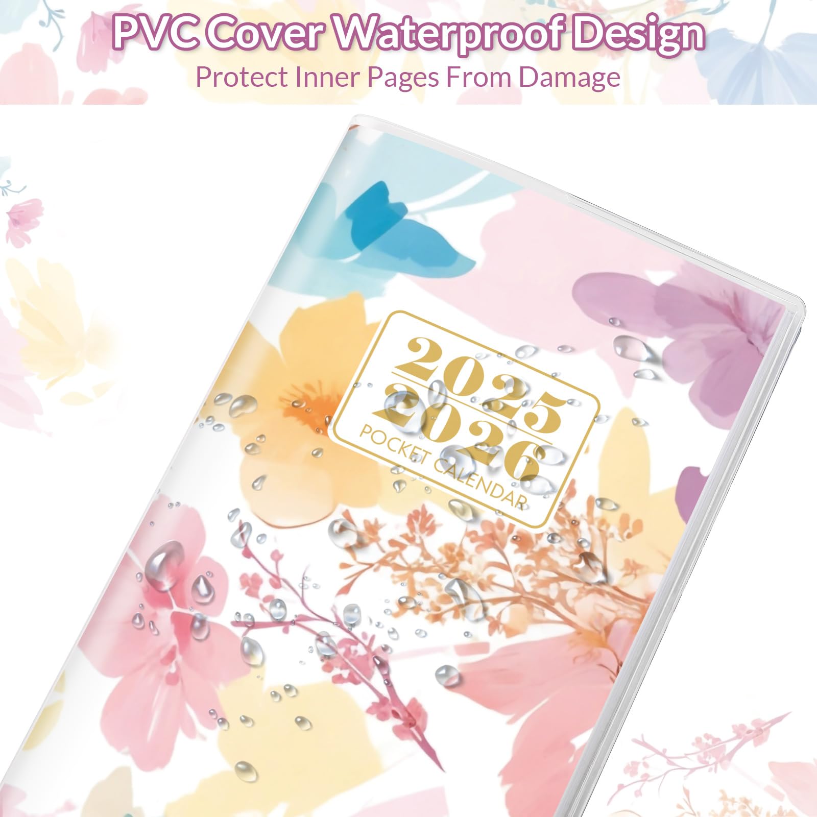 2025-2026 Floral Pocket Planner - 3.7