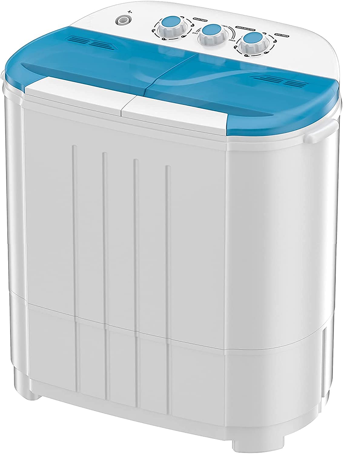 Auertech Portable Washing Machine - Mini Twin Tub Washer (9lbs Capacity) & Spinner (5lbs Capacity) | Compact Laundry Machine with Timer | Perfect for Apartments, Dorms, RVs & Camping | Space-Saving Solution for Small Homes & Travel