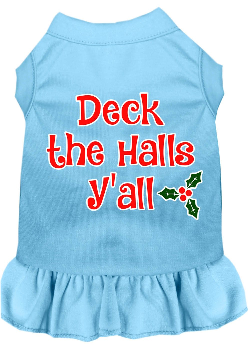 Deck the Halls Y'all Dress in Many Colors - Stylish & Vibrant Holiday Outfit for Christmas Parties & Festive Gatherings