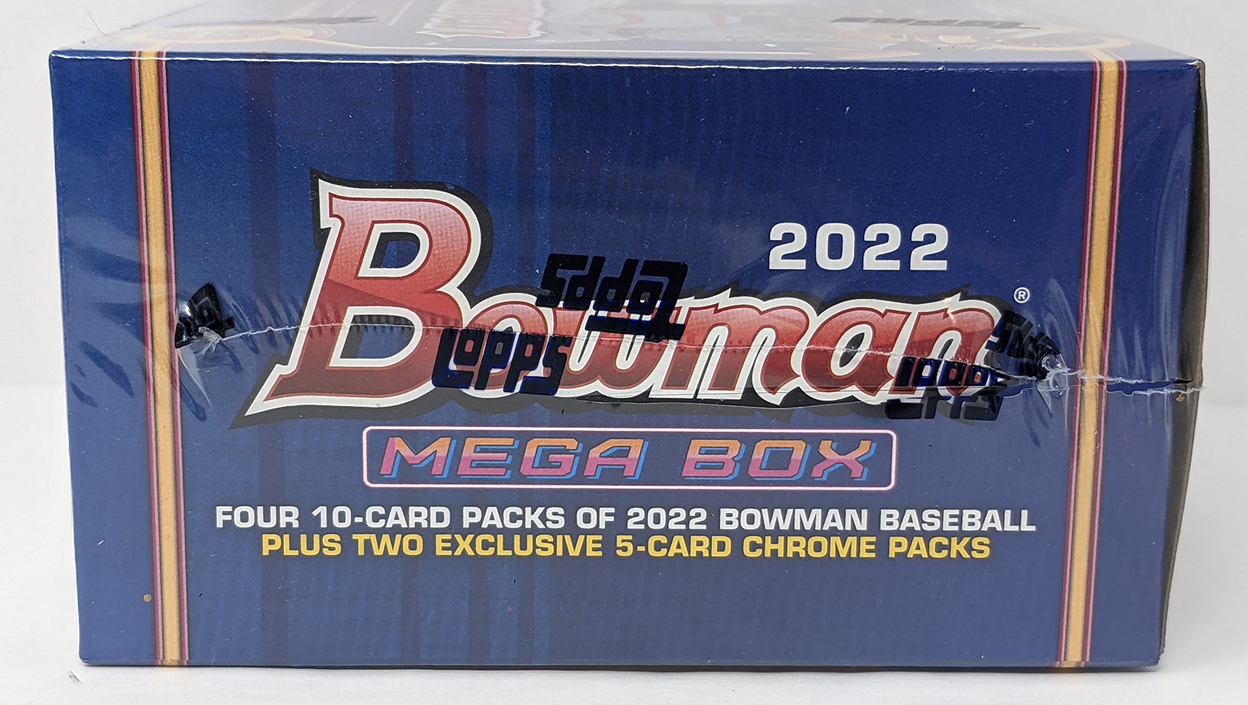 2022 Topps Bowman MLB Baseball Mega Box - 50 Cards with 10 Exclusive Mojo Refractors | Collectible Baseball Cards for Trading, Gaming & Display | Perfect for MLB Fans, Card Collectors & Sports Memorabilia Enthusiasts