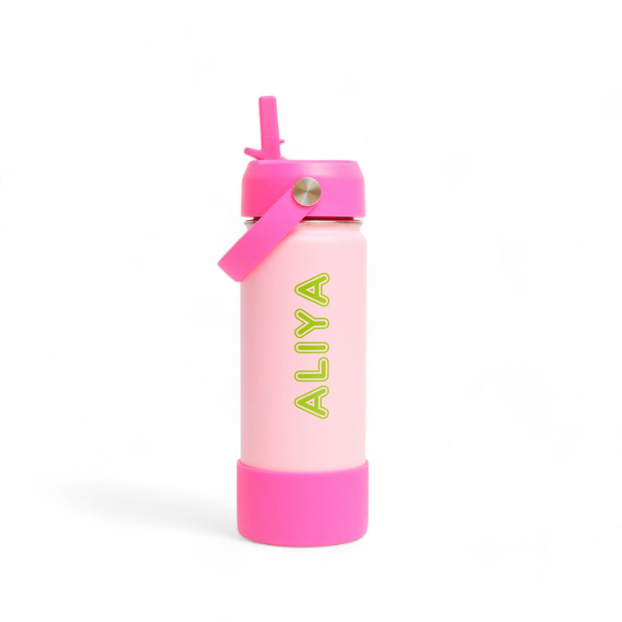 Big Pink Blok Party Bottle - Insulated Stainless Steel Water Bottle for Outdoor, Gym & Travel - Keeps Drinks Cold for 24 Hours