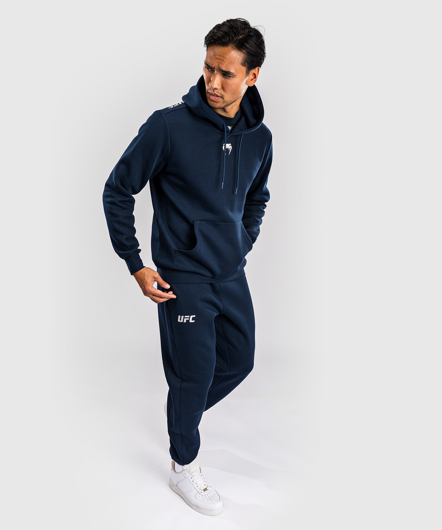 Venum UFC Fusion Fight Week Men's Pullover Hoodie - Solid Oceanic Blue | MMA Training & Casual Streetwear