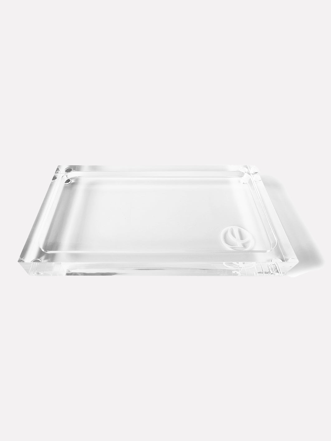 Stylish Lucite Serving Tray - Medium Size | Perfect for Coffee Table Decor, Bathroom Organization & Party Serving | Clear Acrylic Tray for Home & Office