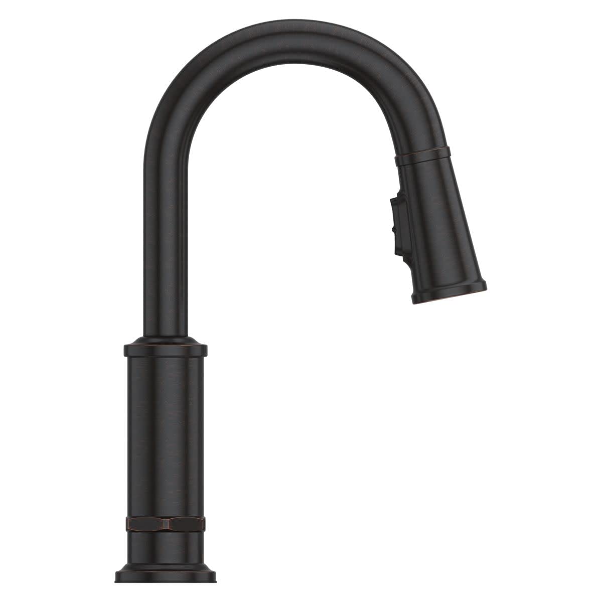 Pfister GT572TDD Polished Nickel Kitchen Faucet with Sprayer - Modern Pull-Down Design for Easy Dishwashing & Food Prep (Fits Standard Sink Holes)