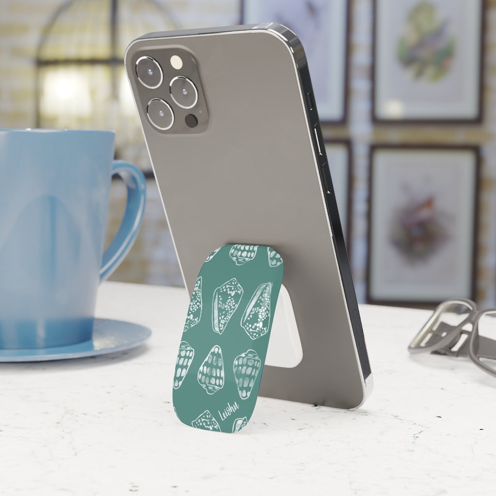 Shell Phone Grip - Non-Slip Phone Holder with Adhesive for All Smartphones - Perfect for One-Handed Use While Driving, Shopping & Taking Selfies
