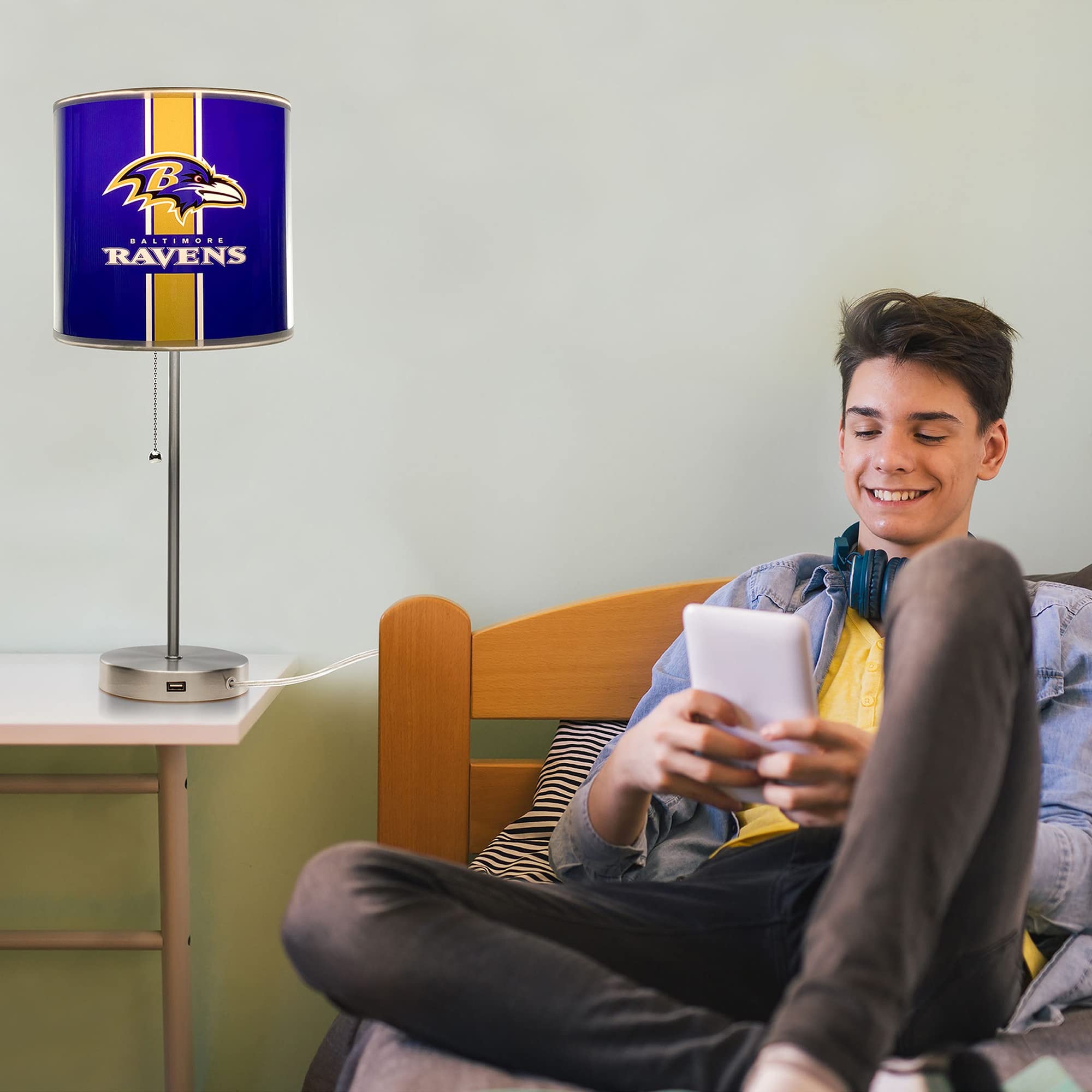 NFL Chrome Desk Lamp - Team Spirit for Office & Study