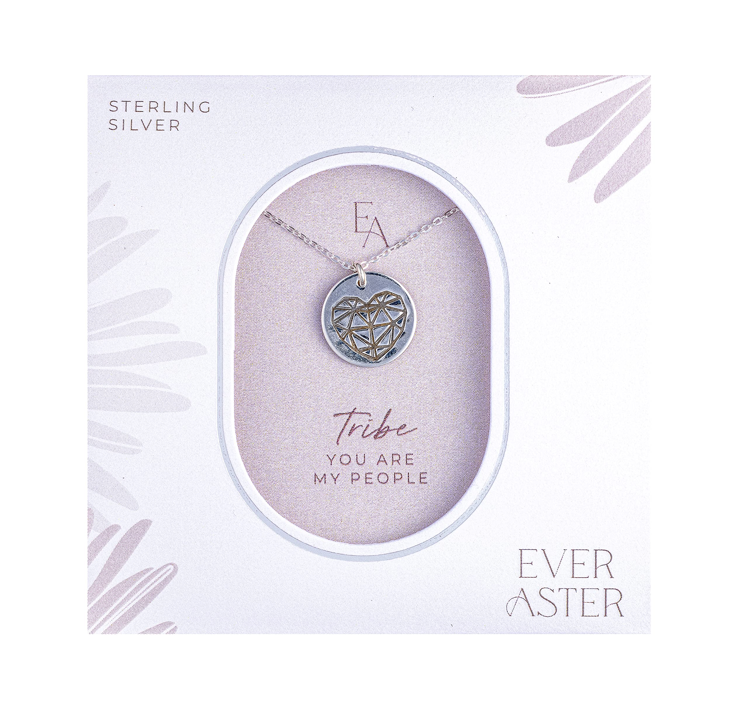 Tribe Necklace Sterling Silver - 'You Are My People' Engraved - Thoughtful Friendship Gift for Women - Bridesmaid Jewelry - Perfect for Weddings, Anniversaries & Everyday Wear