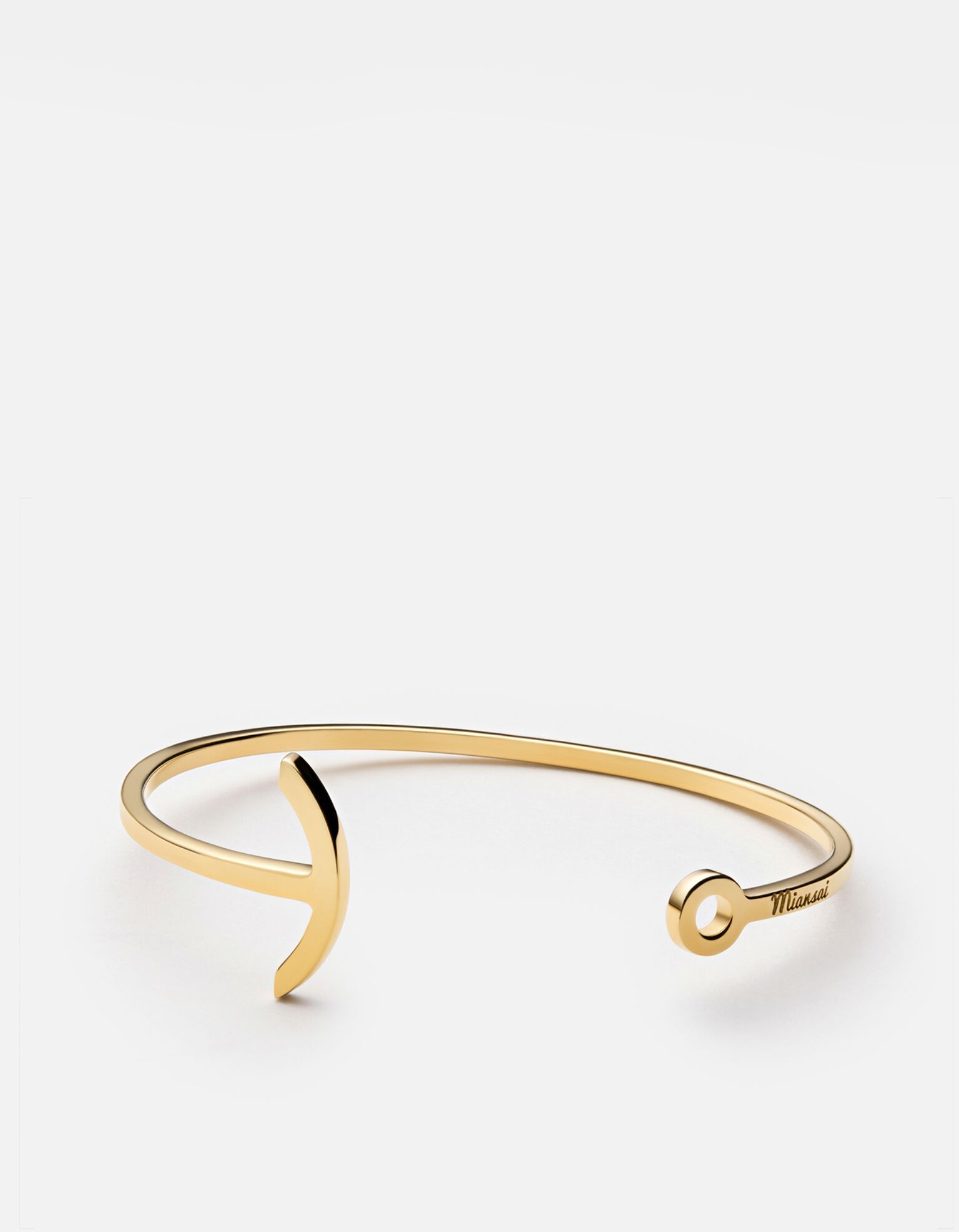 Elegant Thin Modern Anchor Cuff Bracelet - 14K Gold Vermeil Jewelry for Women - Perfect for Everyday Wear, Office & Special Occasions